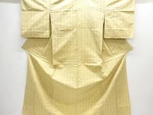 編み目模様織出し単衣着物